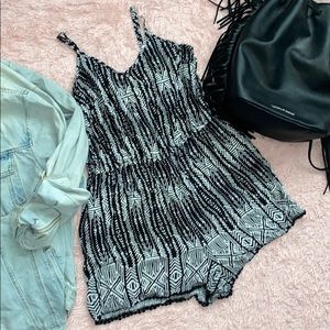 Black & White Romper